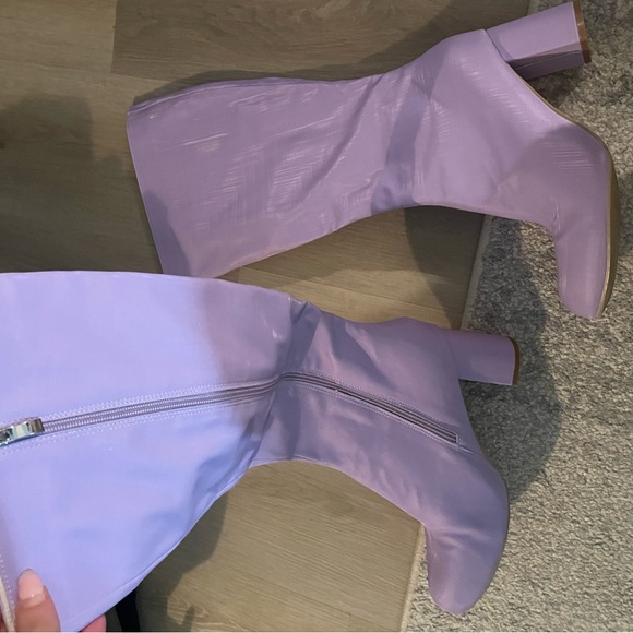 💜Knee-high boots purple boots💜 - Picture 4 of 9